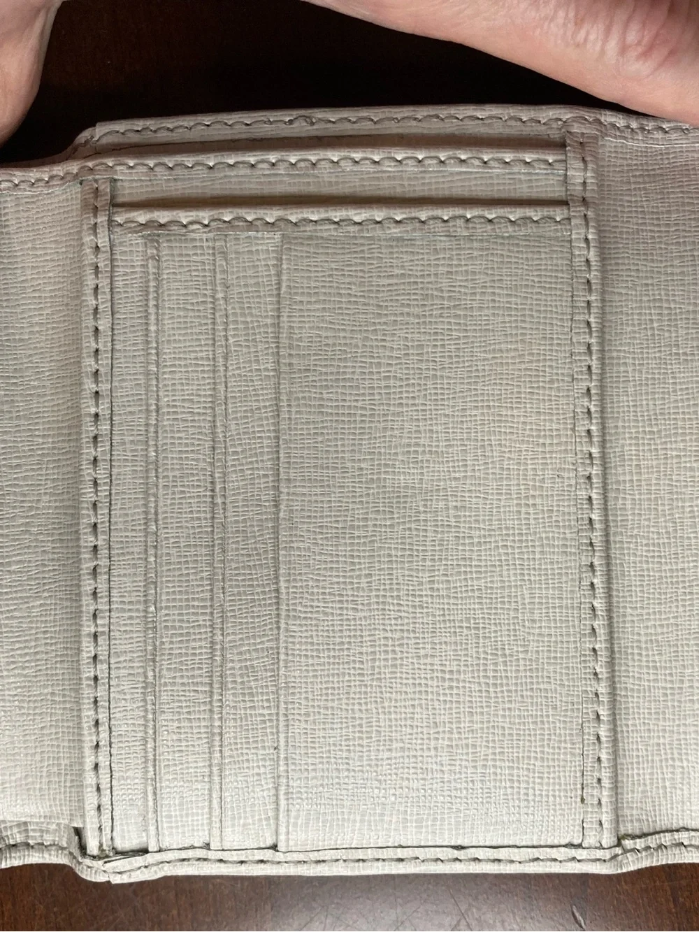 Dooney & Bourke Italian Saffiano Small Flap Wallet Smoke Gray W2SAF1106